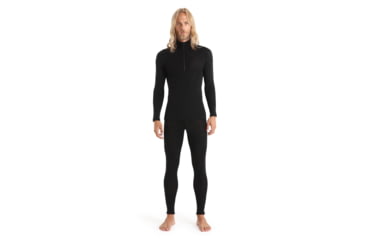 Image of Icebreaker 175 Everyday Long Sleeve Half Zip Thermal Top - Mens, Black, Small, IB104484001S