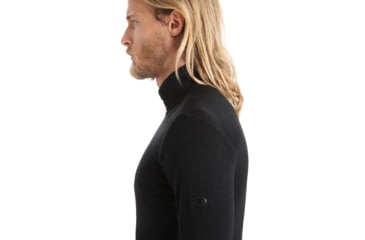 Image of Icebreaker 175 Everyday Long Sleeve Half Zip Thermal Top - Mens, Black, Small, IB104484001S