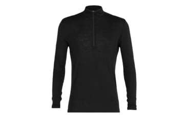 Image of Icebreaker 175 Everyday Long Sleeve Half Zip Thermal Top - Men's, Black, Small, IB104484001S