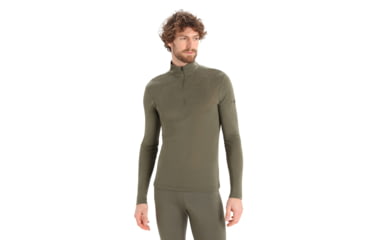Image of Icebreaker 175 Everyday Long Sleeve Half Zip Thermal Top - Mens, Loden, Large, IB104484069L
