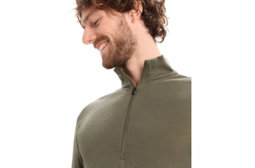 Image of Icebreaker 175 Everyday Long Sleeve Half Zip Thermal Top - Mens, Loden, Large, IB104484069L