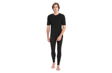 Image of Icebreaker 175 Everyday Short Sleeve Crewe Thermal Top - Mens, Black, Medium, IB104482001M