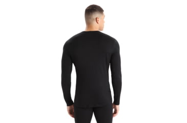 Image of Icebreaker 200 Oasis Long Sleeve Crewe - Mens, Black, Extra Small, IB104365001XS