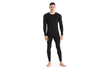 Image of Icebreaker 200 Oasis Long Sleeve Crewe - Mens, Black, Extra Small, IB104365001XS