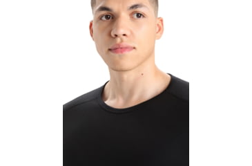 Image of Icebreaker 200 Oasis Long Sleeve Crewe - Mens, Black, Extra Small, IB104365001XS