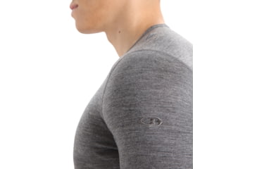Image of Icebreaker Merino 200 Oasis LS Crewe - Men's, Gritstone Heather, Large, IB104365013L
