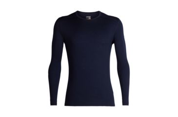 Image of Icebreaker 200 Oasis Long Sleeve Crewe - Men's, Midnight Navy, Small, IB104365401S
