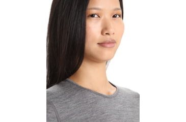 Image of Icebreaker 200 Oasis Long Sleeve Crewe - Women's, Gritstone Heather, Extra Small, IB104375013XS