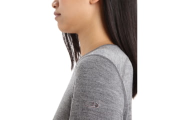 Image of Icebreaker 200 Oasis Long Sleeve Crewe - Womens, Gritstone Heather, Extra Small, IB104375013XS