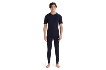 Image of Icebreaker 200 Oasis Short Sleeve Crewe Thermal Top - Mens, Midnight Navy, Extra Large, IB104509401XL