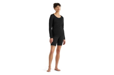 Image of Icebreaker 200 Oasis Thermal Shorts - Womens, Black, Large, IB0A59KZ001L