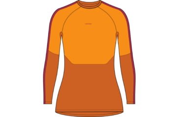 Image of Icebreaker 200 Sonebula Long Sleeve Crewe Top - Women's, Earth/Solar/Electrnpnk/Cb, Large, IB0A56SX939L