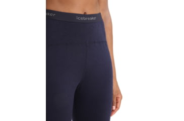 Image of Icebreaker 200 Sonebula Thermal Leggings - Womens, Midnight Navy/Snow/Cb, Large, IB0A59JS189L