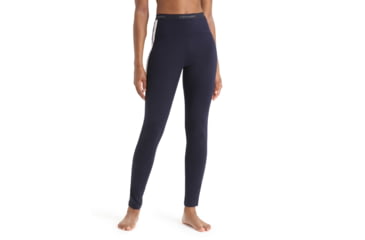 Image of Icebreaker 200 Sonebula Thermal Leggings - Womens, Midnight Navy/Snow/Cb, Large, IB0A59JS189L