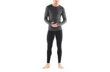 Image of Icebreaker 200 Zone Leggings, Black/Mineral, 2XL, 104358-001-XXL