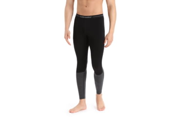 Image of Icebreaker 200 ZoneKnit Thermal Leggings - Mens, Black/Jet Heather/Cb, 2XL, IB0A56HB091XXL