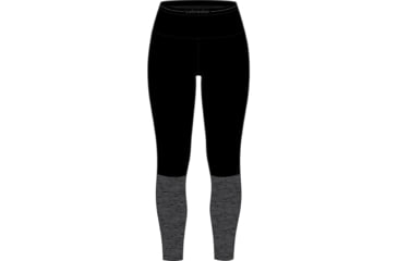Image of Icebreaker 200 ZoneKnit Thermal Leggings - Women's, Black/Jet Heather/Cb, Extra Small, IB0A56HE091XS
