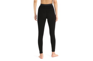 Image of Icebreaker 260 Tech High Rise Thermal Leggings - Womens, Black, Extra Small, IB0A56I4001XS