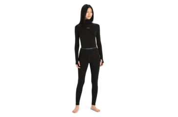 Image of Icebreaker 260 Tech High Rise Thermal Leggings - Womens, Black, Extra Small, IB0A56I4001XS