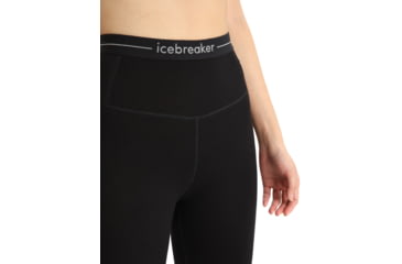 Image of Icebreaker 260 Tech High Rise Thermal Leggings - Womens, Black, Extra Small, IB0A56I4001XS