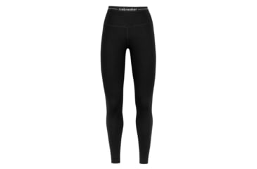Image of Icebreaker 260 Tech High Rise Thermal Leggings - Womens, Black, Extra Small, IB0A56I4001XS