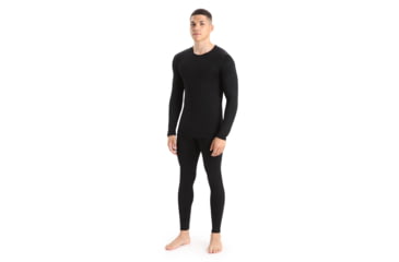 Image of Icebreaker 260 Tech Long Sleeve Crewe Thermal Top - Mens, Black, 3XL, IB1043710013XL