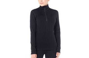 Image of Icebreaker 260 Tech Long Sleeve Half Zip, Black, Extra Large, 104390-001-XL