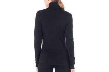 Image of Icebreaker 260 Tech Long Sleeve Half Zip Thermal Top - Women's, Black, Extra Large, IB104390001XL