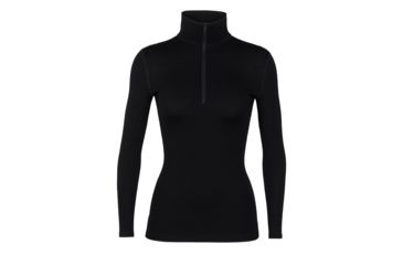 Image of Icebreaker 260 Tech Long Sleeve Half Zip, Black, Extra Large, 104390-001-XL