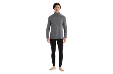Image of Icebreaker 260 Tech Long Sleeve Half Zip Thermal Top - Mens, Gritstone Heather, 2XL, IB104372013XXL