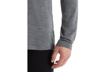 Image of Icebreaker 260 Tech Long Sleeve Half Zip Thermal Top - Mens, Gritstone Heather, 2XL, IB104372013XXL