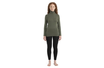 Image of Icebreaker 260 Tech Long Sleeve Half Zip Thermal Top - Women's, Loden, Extra Small, IB104390069XS