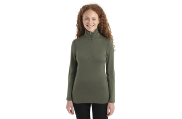 Image of Icebreaker 260 Tech Long Sleeve Half Zip Thermal Top - Womens, Loden, Extra Small, IB104390069XS