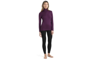 Image of Icebreaker 260 Tech Long Sleeve Half Zip Thermal Top - Womens, Nightshade, Extra Small, IB104390853XS