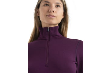 Image of Icebreaker 260 Tech Long Sleeve Half Zip Thermal Top - Women's, Nightshade, Extra Small, IB104390853XS