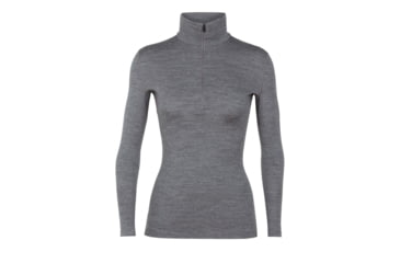 Image of Icebreaker 260 Tech Long Sleeve Half Zip - Womens, Gritstone HTHR, Small, 104390013S