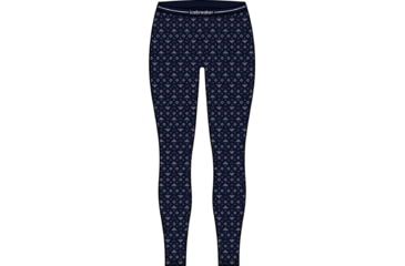 Image of Icebreaker 260 Vertex Thermal First Snow Leggings - Women's, Midnight Navy/Snow/J, Extra Large, IB0A56V1259XL