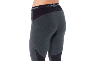 Image of Icebreaker 260 Zone Leggings, Jet Hthr/Black/Snow, Extra Large, 104396-001-XL