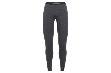 Image of Icebreaker 260 Zone Leggings - Womens, Jet Heather/Black/Snow, Extra Small, 104396-001-XS