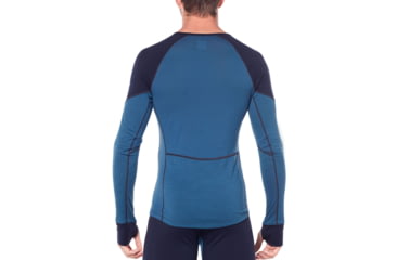 Image of Icebreaker 260 Zone Long Sleeve Crewe - Mens, Midnight Navy/SURF, Extra Large, 104360B04XL