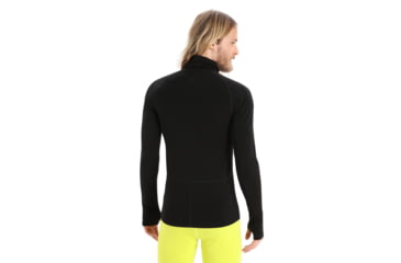 Image of Icebreaker 300 MerinoFine Long Sleeve Roll Neck Thermal Top - Mens, Black, Medium, IB0A56KO001M