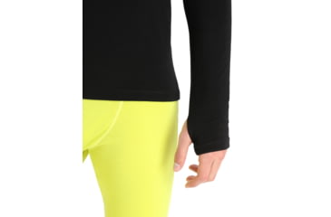 Image of Icebreaker 300 MerinoFine Long Sleeve Roll Neck Thermal Top - Men's, Black, Medium, IB0A56KO001M