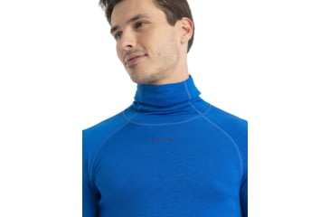 Image of Icebreaker 300 MerinoFine Long Sleeve Roll Neck Thermal Top - Mens, Lazurite, 2XL, IB0A56KO580XXL