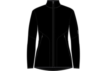 Image of Icebreaker 560 Realfleece Elemental II Long Sleeve Zip Jackets - Women's, Black, Extra Small, IB0A56SR001XS