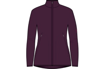 Image of Icebreaker 560 Realfleece Elemental II Long Sleeve Zip Jackets - Women's, Nightshade, Large, IB0A56SR853L