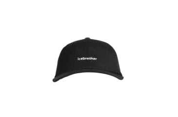 Image of Icebreaker 6 Panel Hat, Black, One Size, IB0A59HA001OS