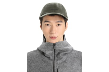 Image of Icebreaker 6 Panel Hat, Loden/Black, One Size, IB0A59HA083OS
