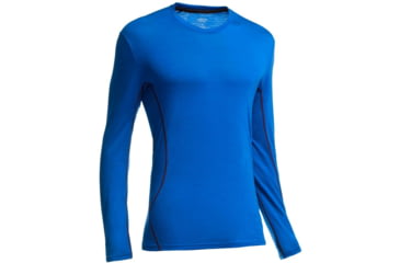 Image of Icebreaker Aero Long Sleeve Crew - Men's-Awesome/Carbon-Large