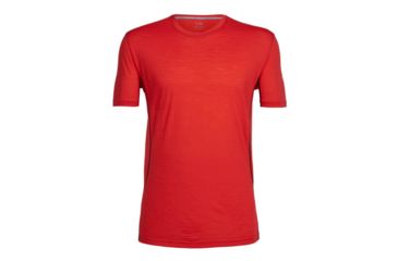 Image of Icebreaker Aero Short Sleeve Crew - Men's-Rocket/Stealth-Small