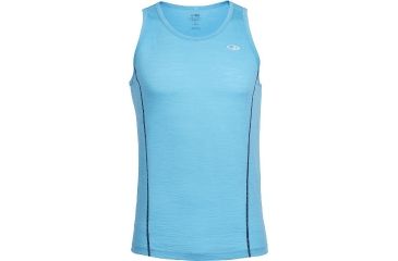 Image of Icebreaker Aero Tank - Men's-Capri/Admiral-Large